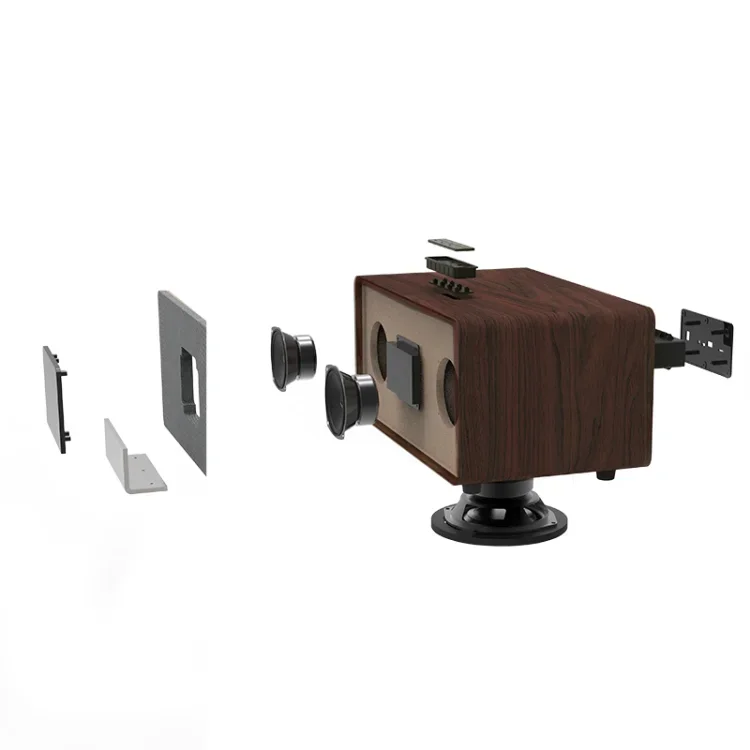 Haut-parleur karaoké home cinéma haut de gamme, design tout en un avec deux microphones UHF, 2020