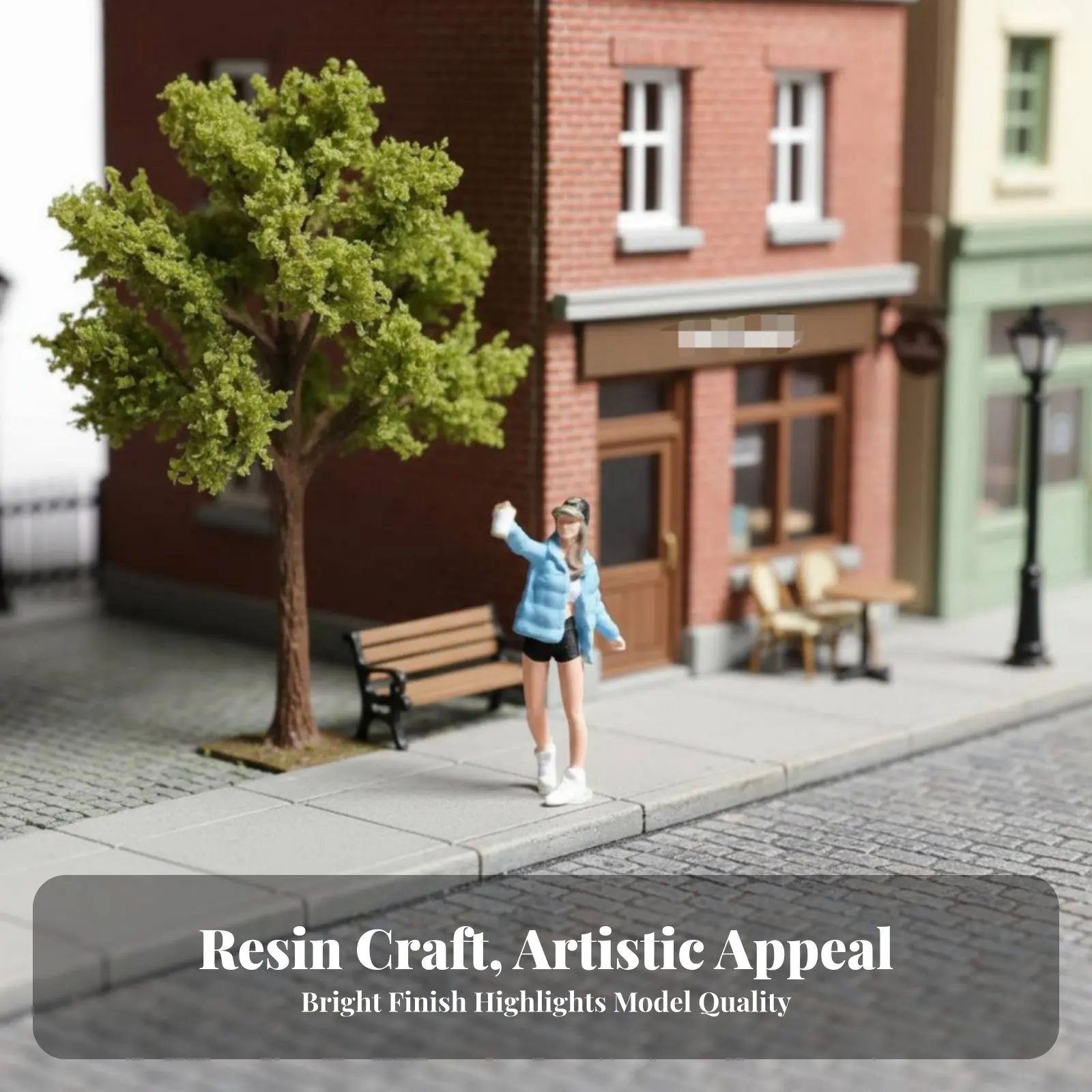 

1:87 Scale Resin Figure High Intricacy HO Scale Miniature Scene Figure Miniature Scene People Figures Assorted Poses Hand