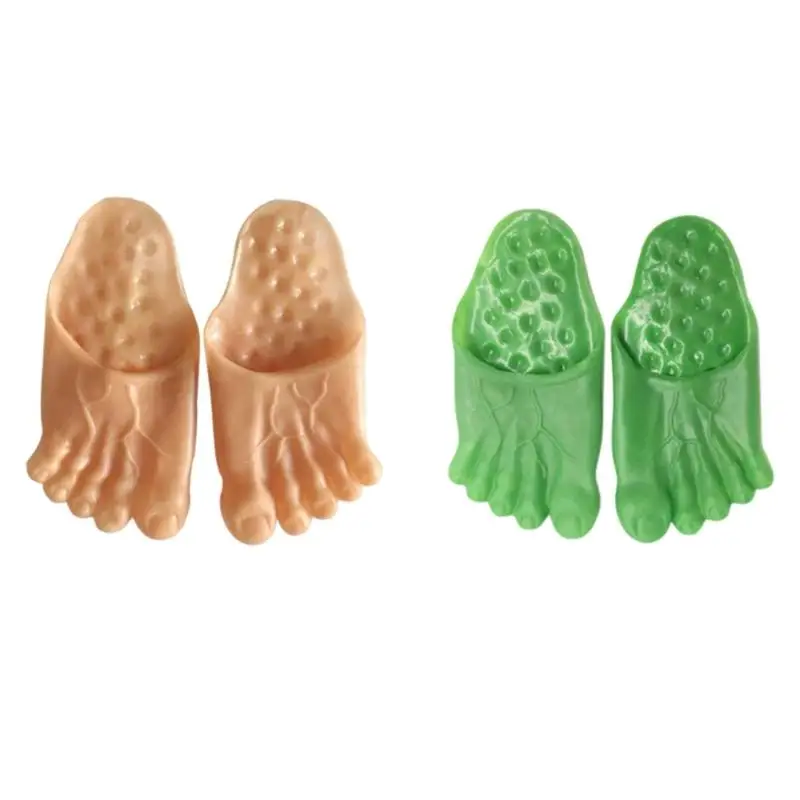 39BD Halloween Shoe Props with Textured Foot Detail for Photos and Party Looks 2 Pair
