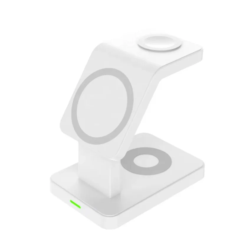 Hot Sale Good Price Three-in-One Multi Function Desktop Charger Stand Bracket Mobile Phone Wireless Charger for Watch Headset