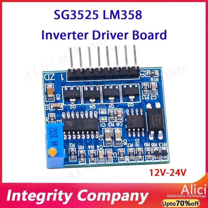 

SG3525 LM358 Inverter Driver Board Mixer Preamp Drive Board 12V-24V