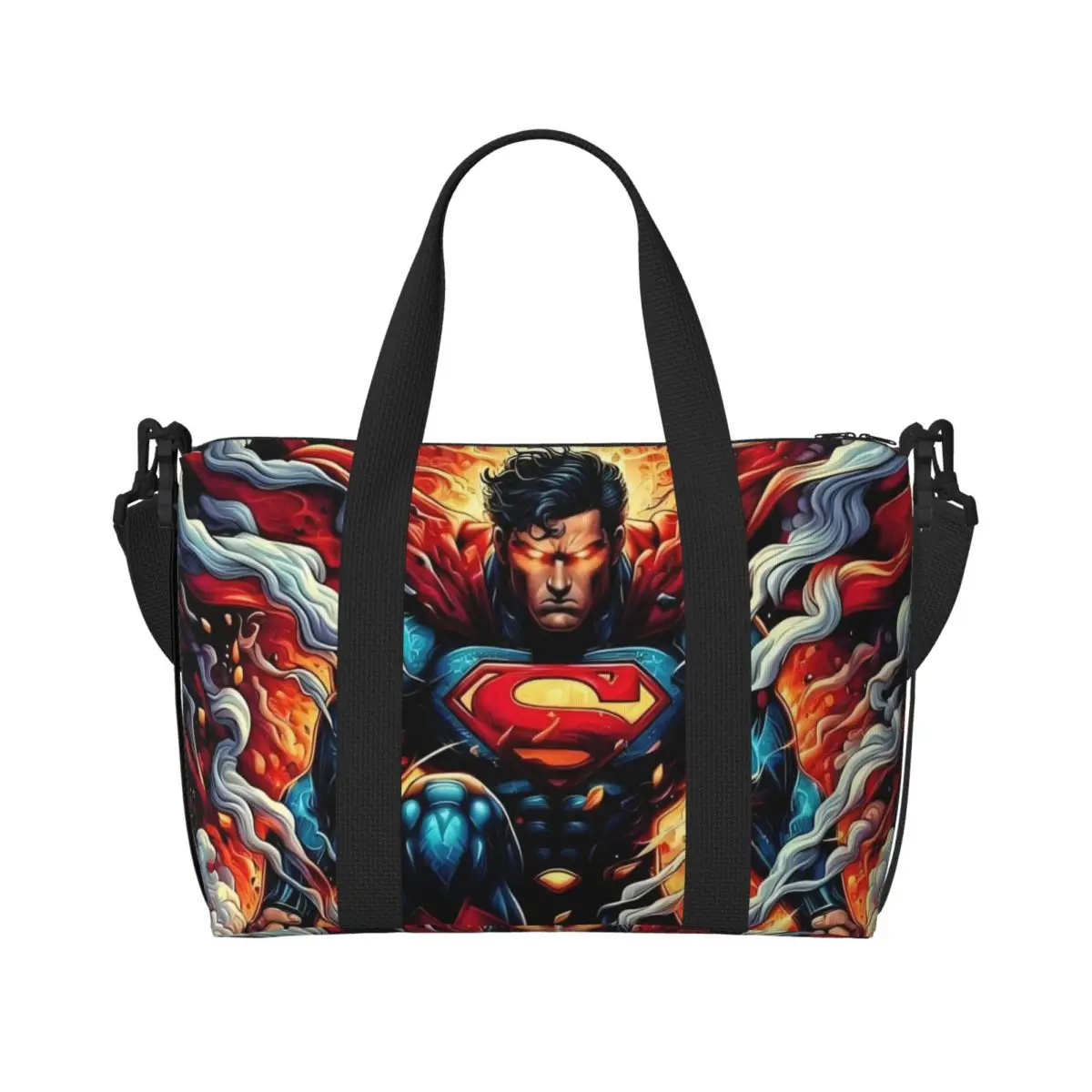 

Custom Iron Man Marvel Film Grocery Tote Shopping Bag Women Big Capacity Beach Gym Travel Bags