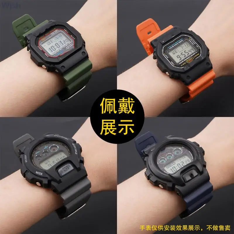 Sport Watchband Soft Silicone Watch Strap for GW-M5610/G-5600,GW-B5600,GLS-5600,GB-5600,DW-6900 DW-5600/5000/5030 Casio G-shock