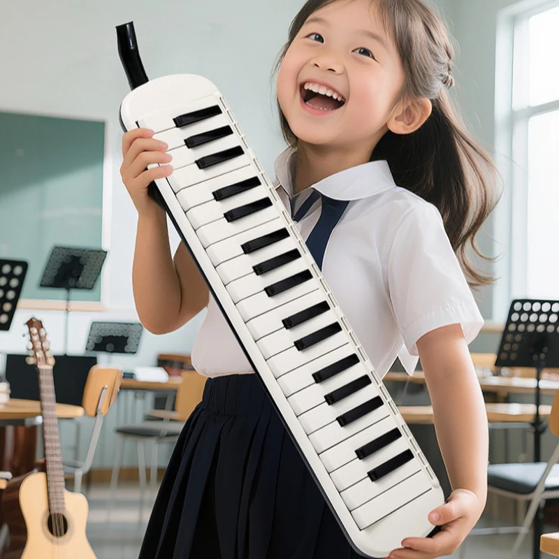 37 Key Melodica Children Beginners Melodicas Student Band Performance Melodica Portable Entry-level Melodicas with Storage Bag
