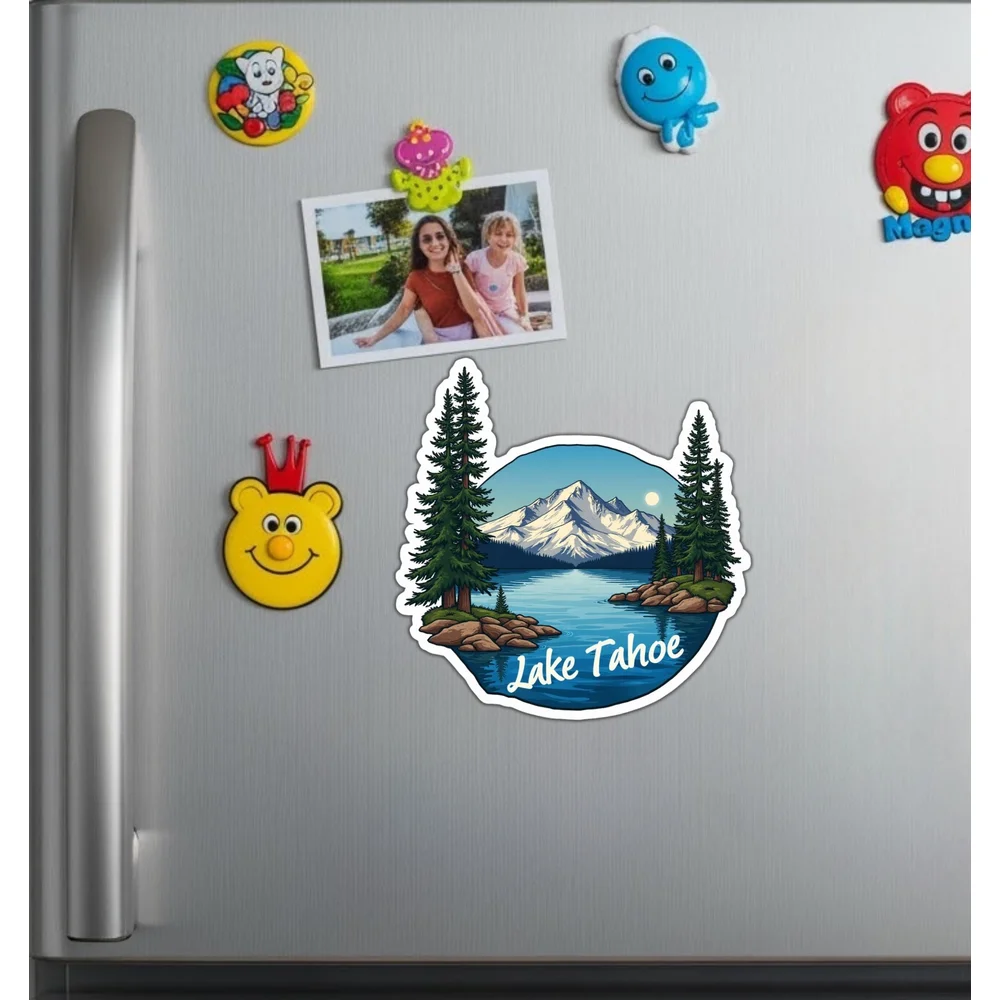 Lake Tahoe Vacation Travel Souvenir Vinyl Sticker For Laptop And Suitcase Self Adhesive Decal