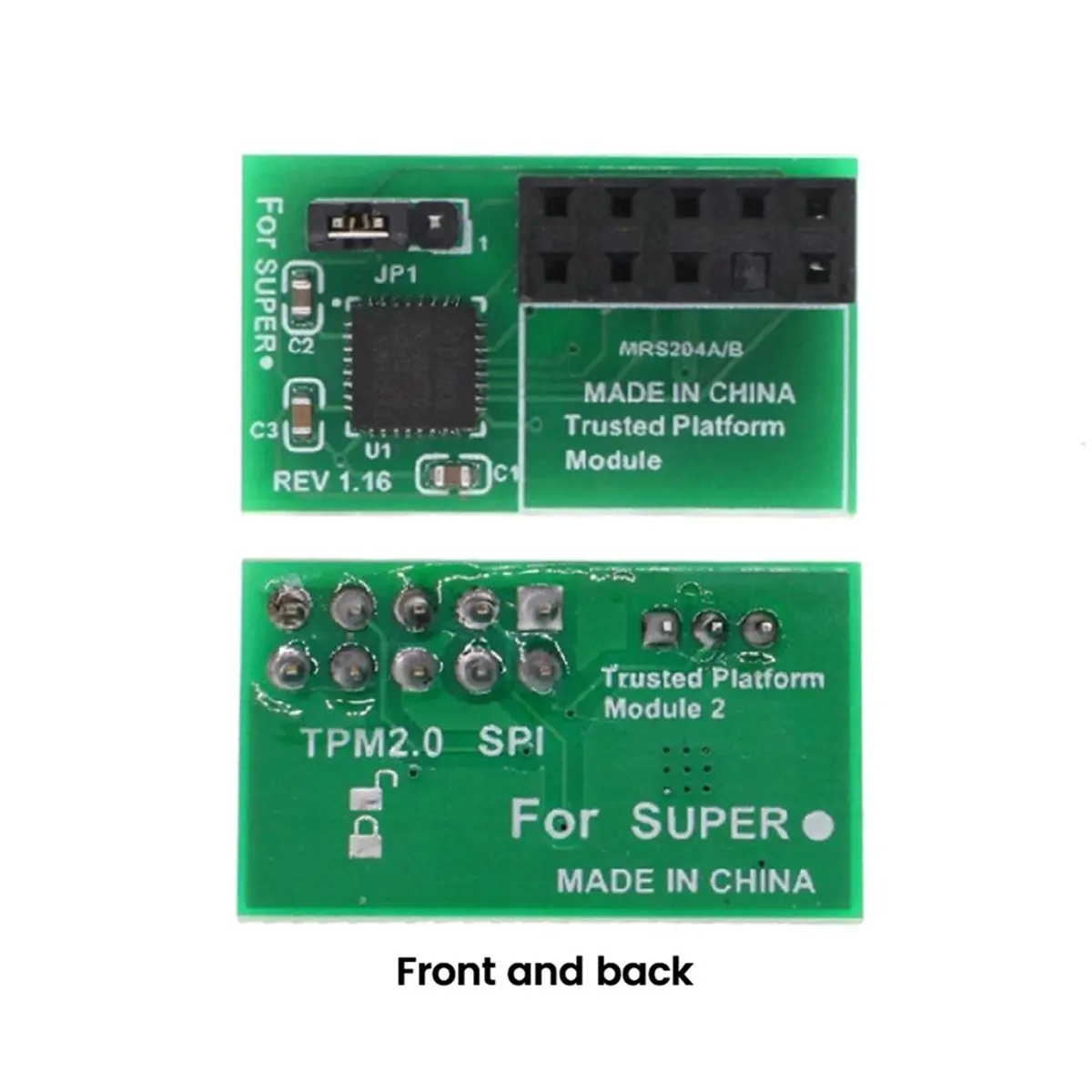 [AC18 Digital]/TPM2.0 Module 10 Pin TPM 2.0 Security Processor Trusted Platform for AOM-TPM-9670H