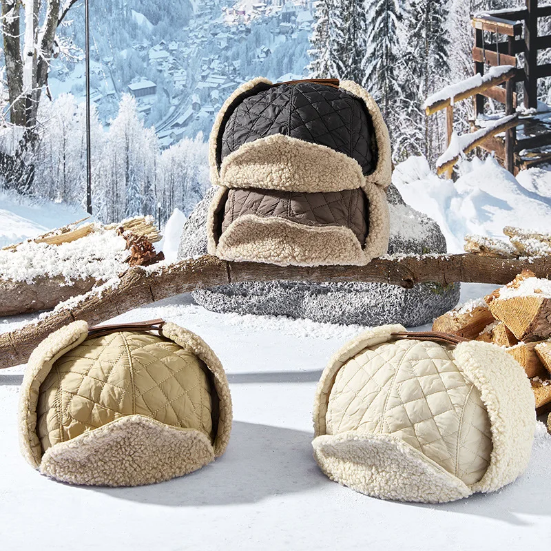 

2026 парная шапка-бомбер для женщин, зимняя теплая на флисовой подкладке, ветрозащитная, утолщенная, уличная, велосипедная, летающая шапка