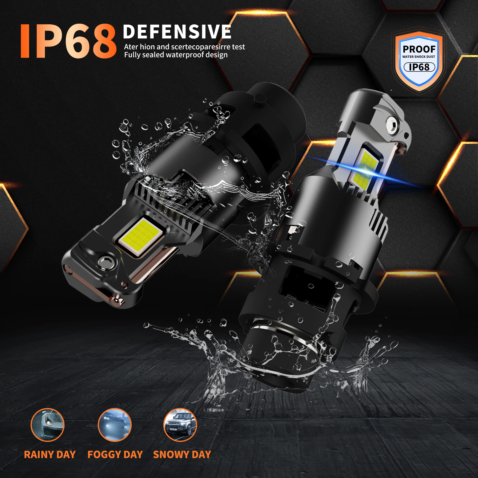 XSTORM D2S D4S LED Headlight Canbus Car Headlights Bulbs D3S D1S LED Lights High Power 1000W 100000LM Turbo Lamp 6000K Plug&Play