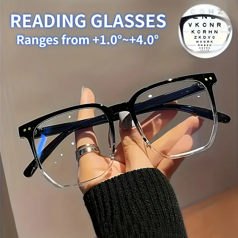 Lesebrille, leicht, Anti-Augenüberanstrengung, modische Computer-Presbyopie-Brille für Damen und Herren