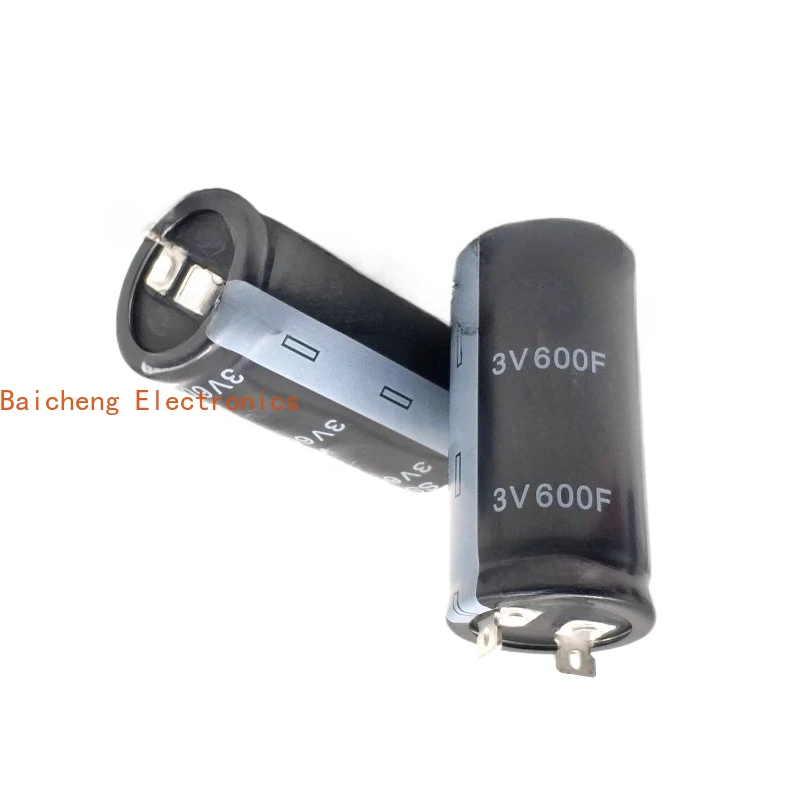 5 PCS 3V600F Capacitor 2.8V600F de alta corrente pode ser usado como módulo de carro com duas pernas 2.7V