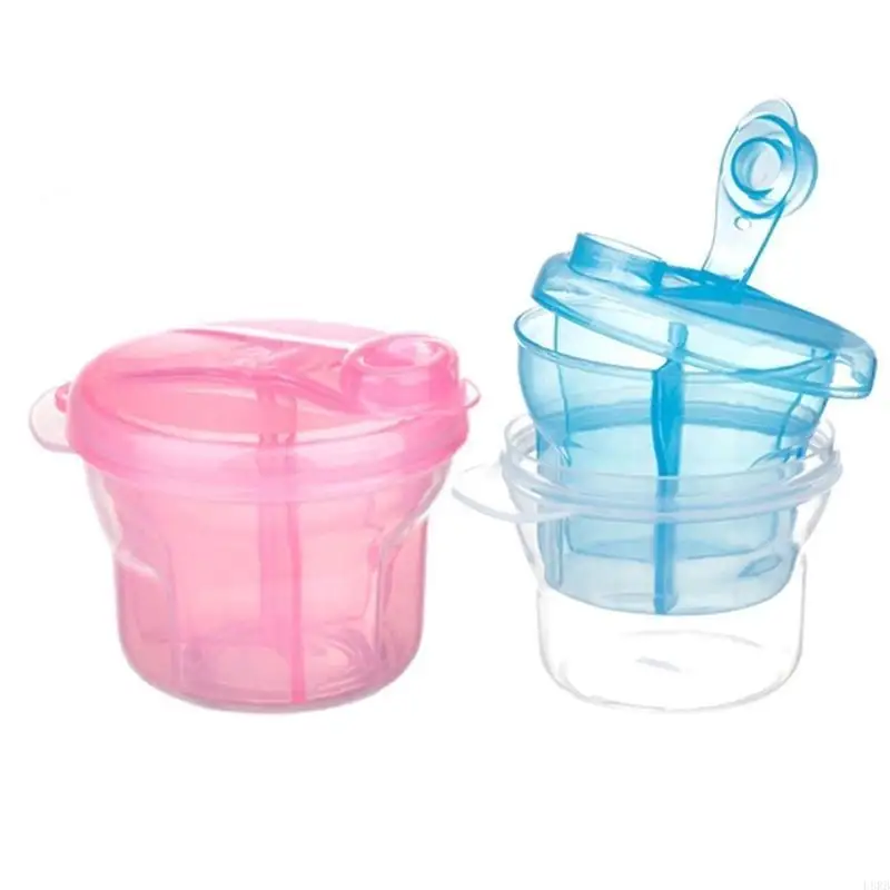 Вращающийся дозатор сухого молока с 3 сетками, портативный органайзер для детского сухого молока, дозатор формул, контейнер для