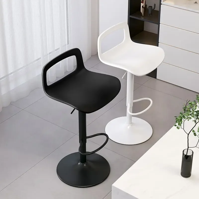 ee-Home Island Leisure Back Chair Swivel Bar High Stool Reception Desk Chair Bar Chair Modern Simple Adjustable Lift Seat