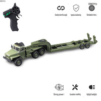 EBOYU WPL B36-3 Ural Military RC Truck 1/16 Proportional Control 2.4G 6WD RC Car with Trailer Rock Crawler Vehicle Models Toy