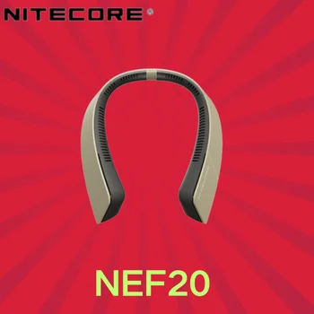 NITECORE NEF20 휴대용 행잉 넥 선풍기 블레이드리스 음소거 넥 선풍기, 캠핑 낚시 스포츠 USB-C 충전식 넥밴드 에어 쿨러 