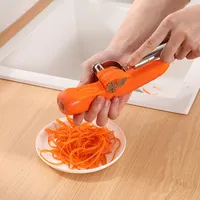 Vegetable Julienne Peeler Fruit Carrots Radish Potatoes Slicer Cutter Stainless Steel Knife Multifunction Kitchen Cooking Gadget