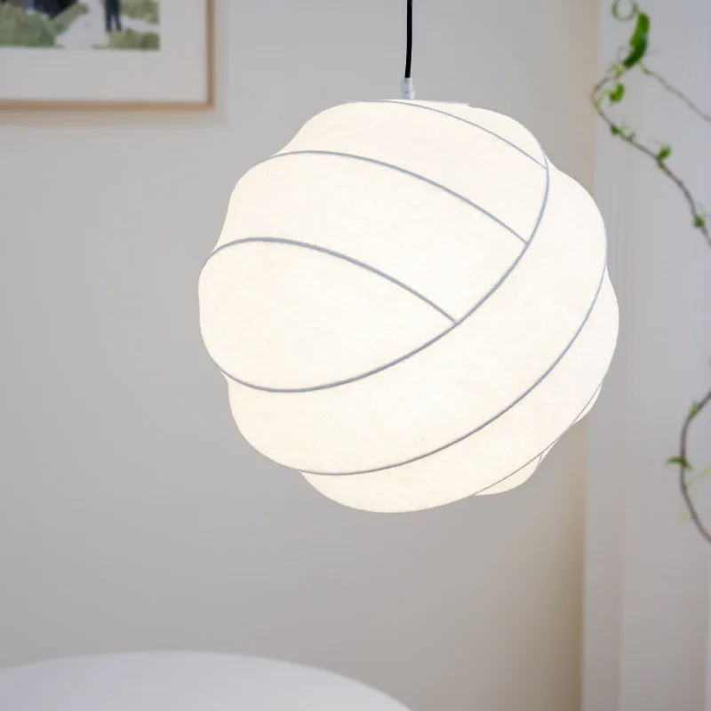 

Скандинавский креативный современный минималистичный гостиная, столовая, спальня, прикроватная люстра, японский ваби, песчаный ветер, продвинутый шелк