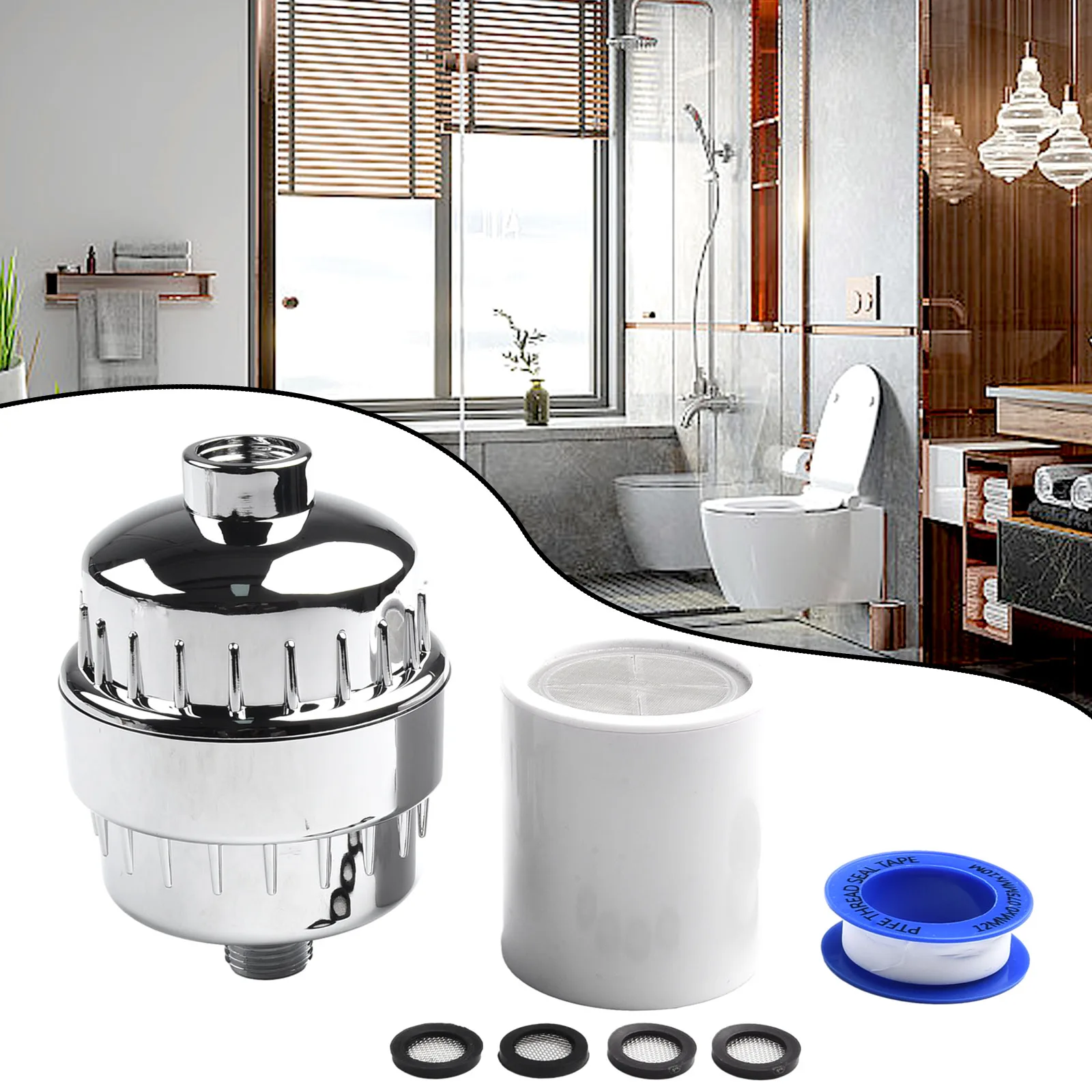 فلتر الدش، فلتر الدش، مجموعة رأس الدش، رأس الدش، فلتر المياه، مجموعة الدش مع فوهة الفلتر ذات الضغط العالي