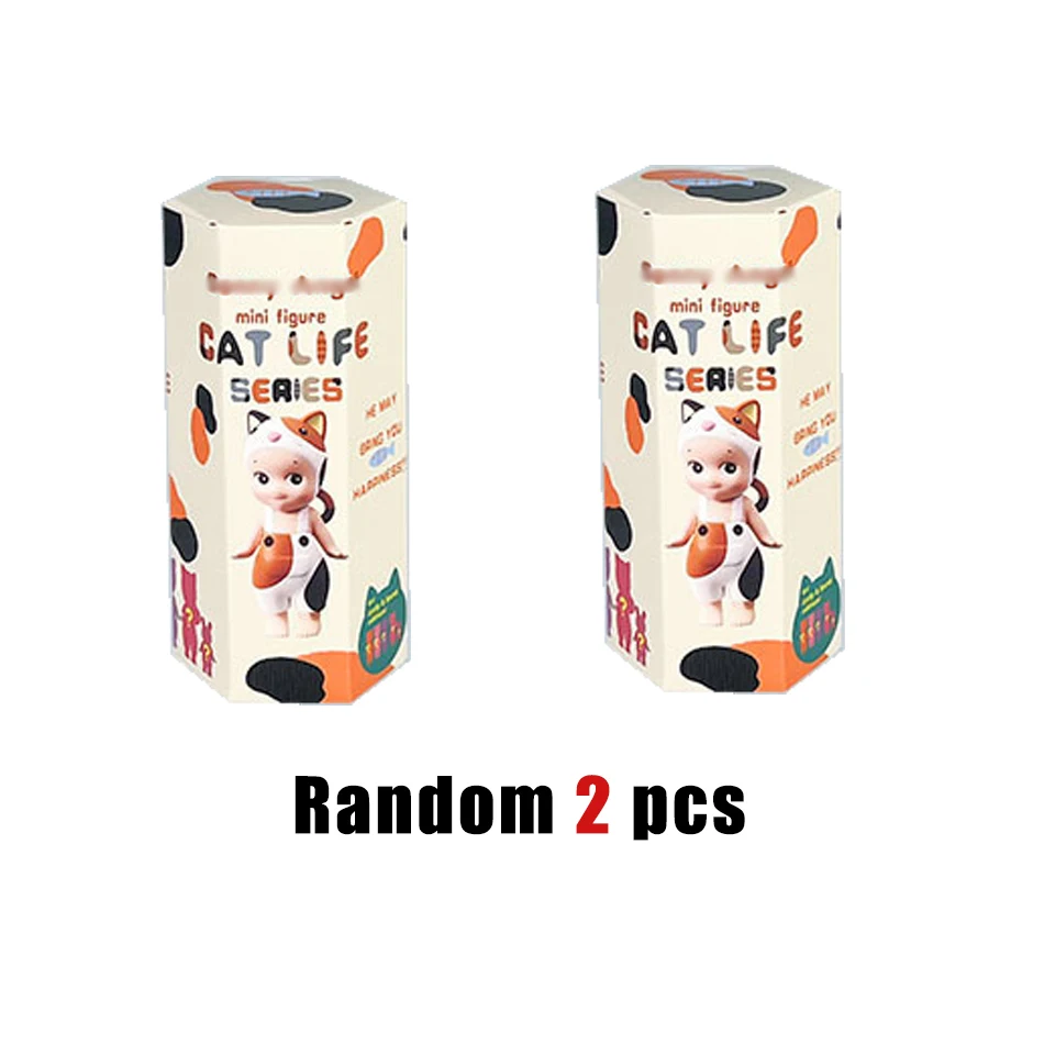2026 Anime Sweater Figur CAT LIFE SERIE Position Instantnudeln Press-Landschaftsornament PVC-Modell Spielzeug Sammlerstücke Geschenke