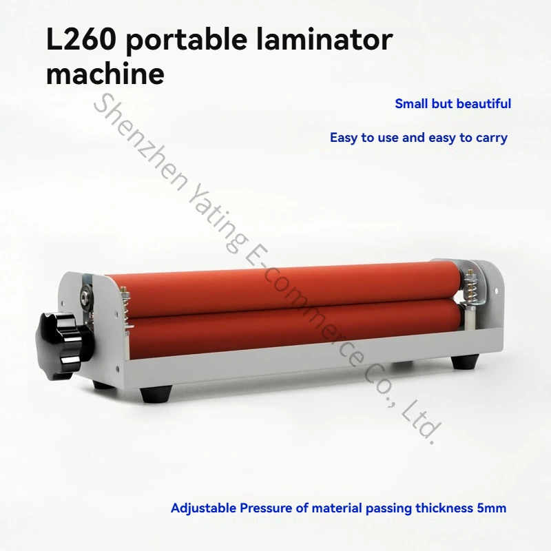 Manual Cold Laminating Machine 12 Inch Portable Light Photo Hand Crank Film Machine Mobile Phone Case Manual Machine