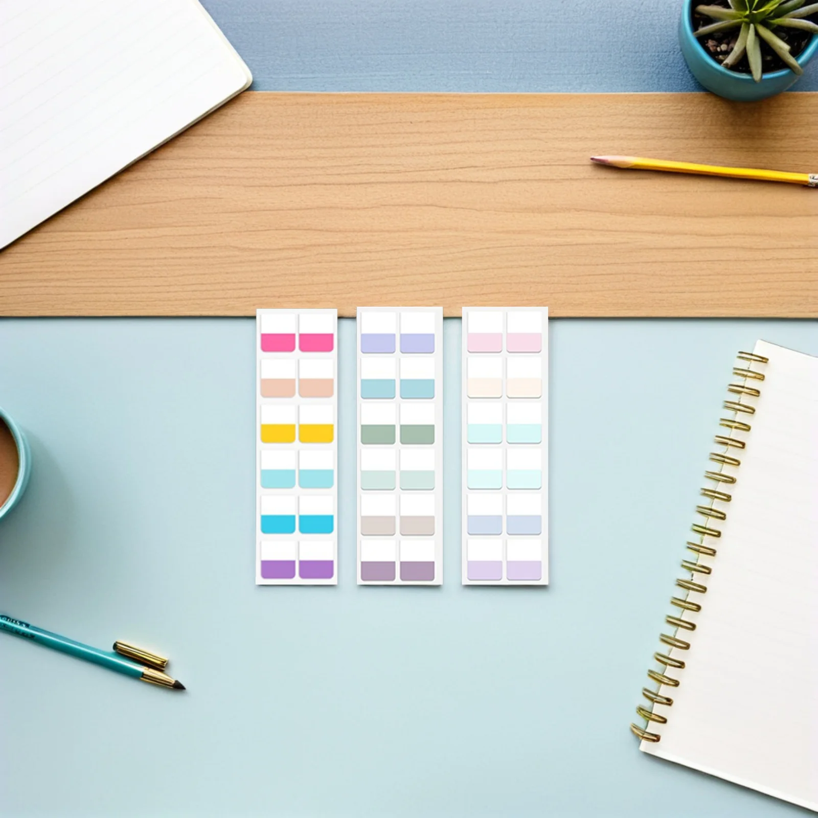 30매 마크 인덱스 탭 다채로운 색상의 쓰기 가능한 스티키 북마크 책 노트북용 컬러풀 페이지 탭 스티키 북마크