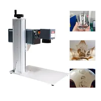 hot sale3W 5W 10W 15W Water Cooling Portable UV Laser Marking Machine and Cutting Machine with Rotary for Ring Bottle Glass Wood