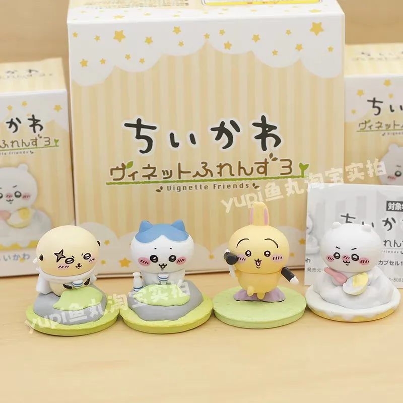 

Chiikawa Kawaii Box Eggs Chiikawa Friends Series 4, модная слепая коробка Chiikawa Hachiware Usagi, кулон, украшение, подарок на день рождения, игрушки