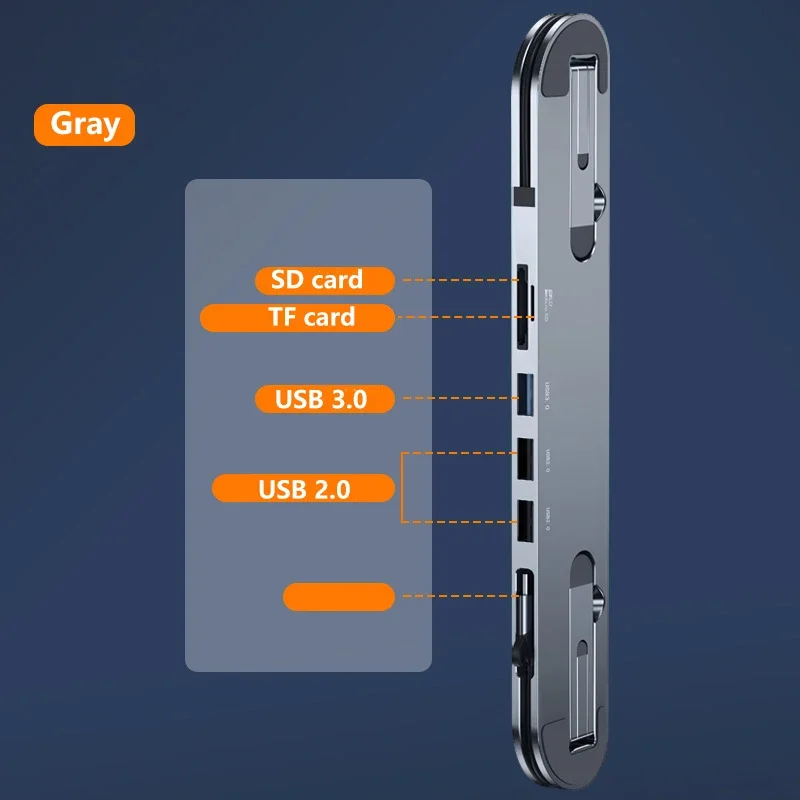 

Док-станция 5 в 1, USB Type C, USB 3,0, 5 портов