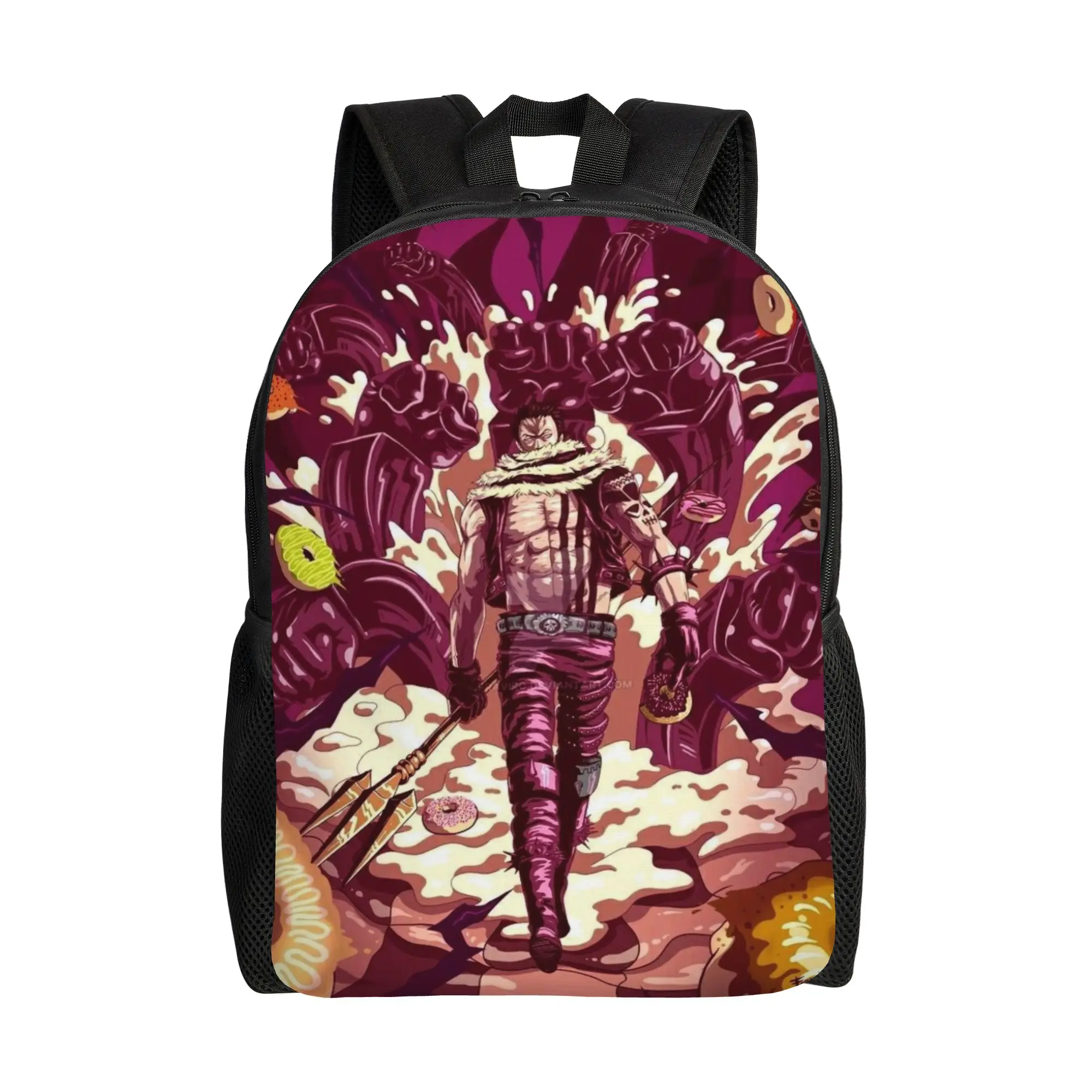 

One Piece Bookbag Back to school season Charlotte Katakuri Sturdy Shoulder Backpack