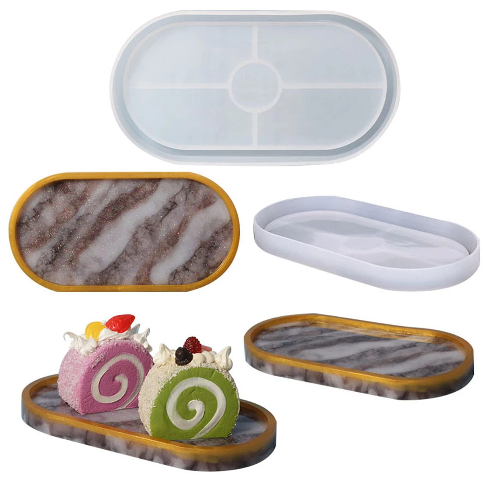 Silicone Mold Tea Plate Coaster Pendant Epoxy Casting Molds DIY Epoxy UV Resin Molds Home Decora