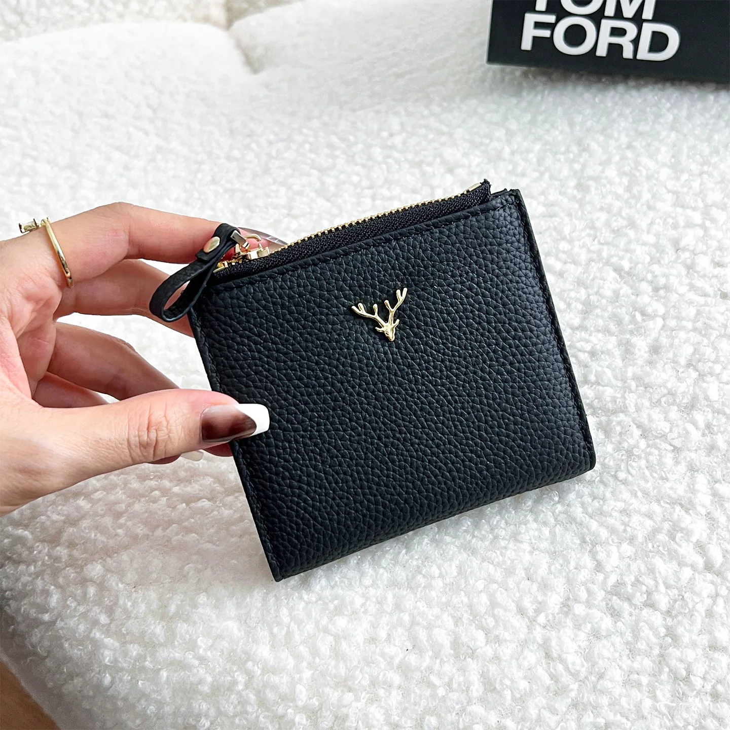 

Многоцветный женский тонкий короткий кошелек из натуральной кожи, складной, с отделениями для карт и монет, маленький кошелек, дизайнерский люксовый бренд, женские кошельки