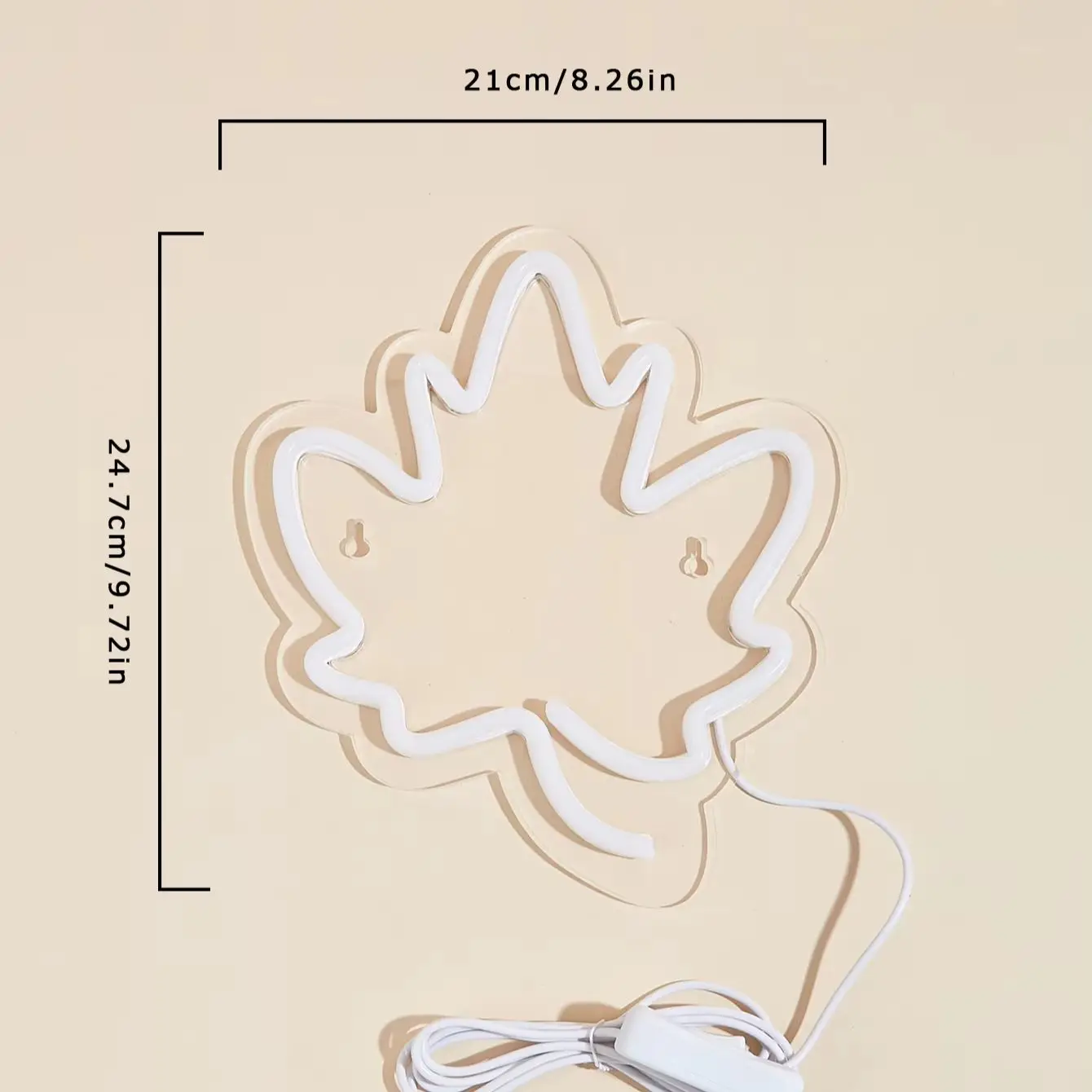 Chi-buy LED Neon Maple leaf USB Powered Neon Signs Decor Lamp Signs Birthday Gift Wall Art For Bedroom Room Bar Shop