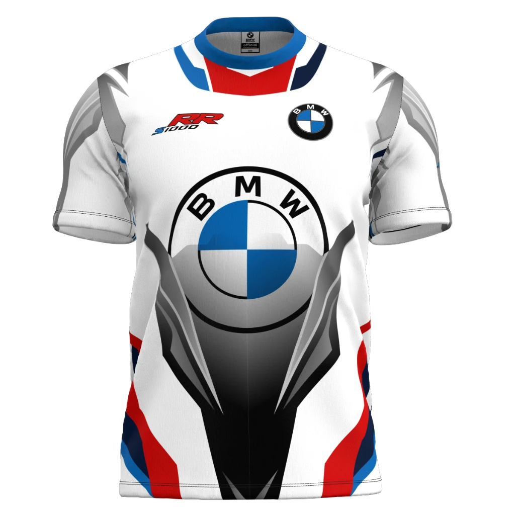 

Summer New Bmw Racing Suit Men Women Fashionable Casual Sportswear Children's And Adult Racing Loose Breathable Quick Drying Top