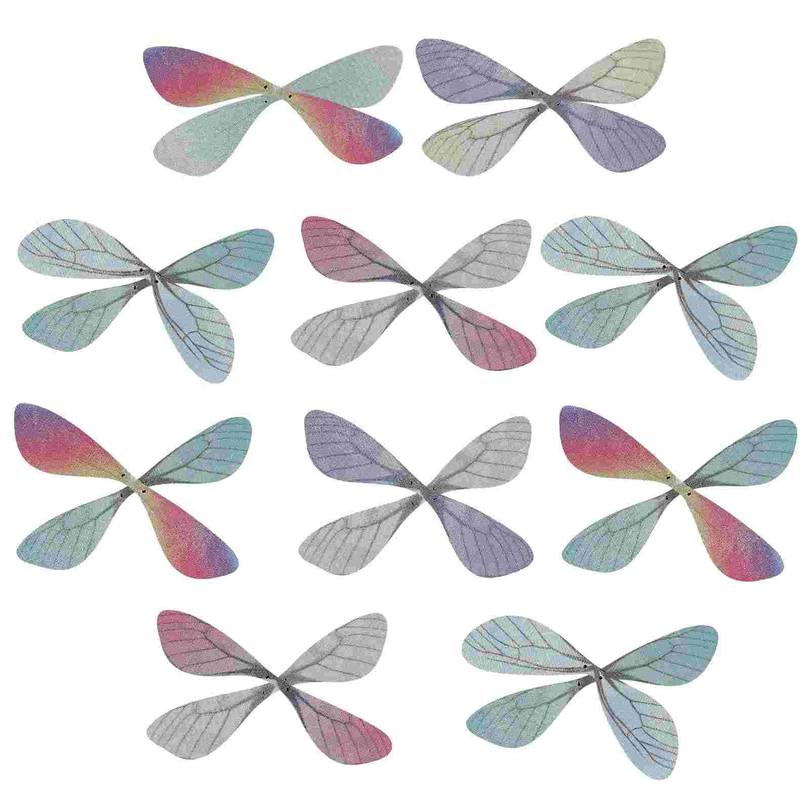 50 Pcs Handmade Earrings Supplies Decors Fake Dragonfly Wing Handbag Artificial Accessories