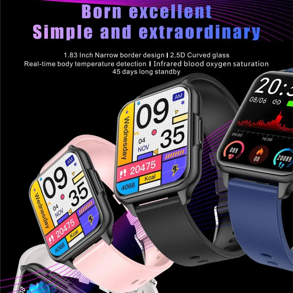 

Watch 1 Set Practical Long Standby Support for iOS Heart Rate Monitoring Wrist Watch for Sports