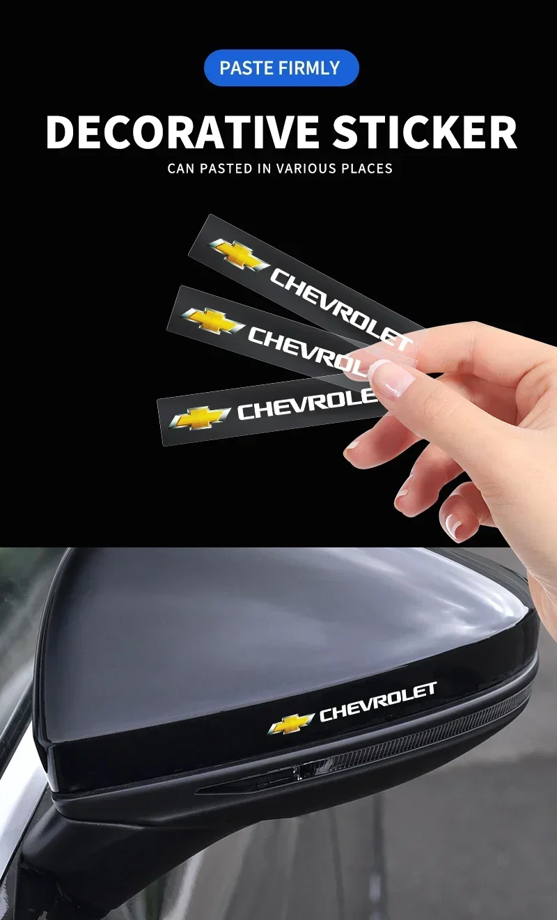 Adesivo interior do carro decalques de controle central emblema estilo do carro para chevrolet colorado cruze faísca captiva malibu trax aveo