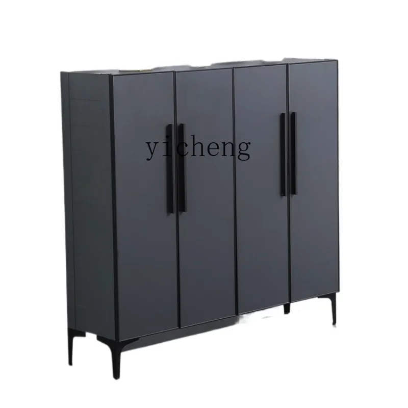 ZK Aluminum Alloy Shoe Cabinet Wall Outdoor Household Door Outdoor Waterproof and Sun Protection Storage Storage Shoe Cabinet