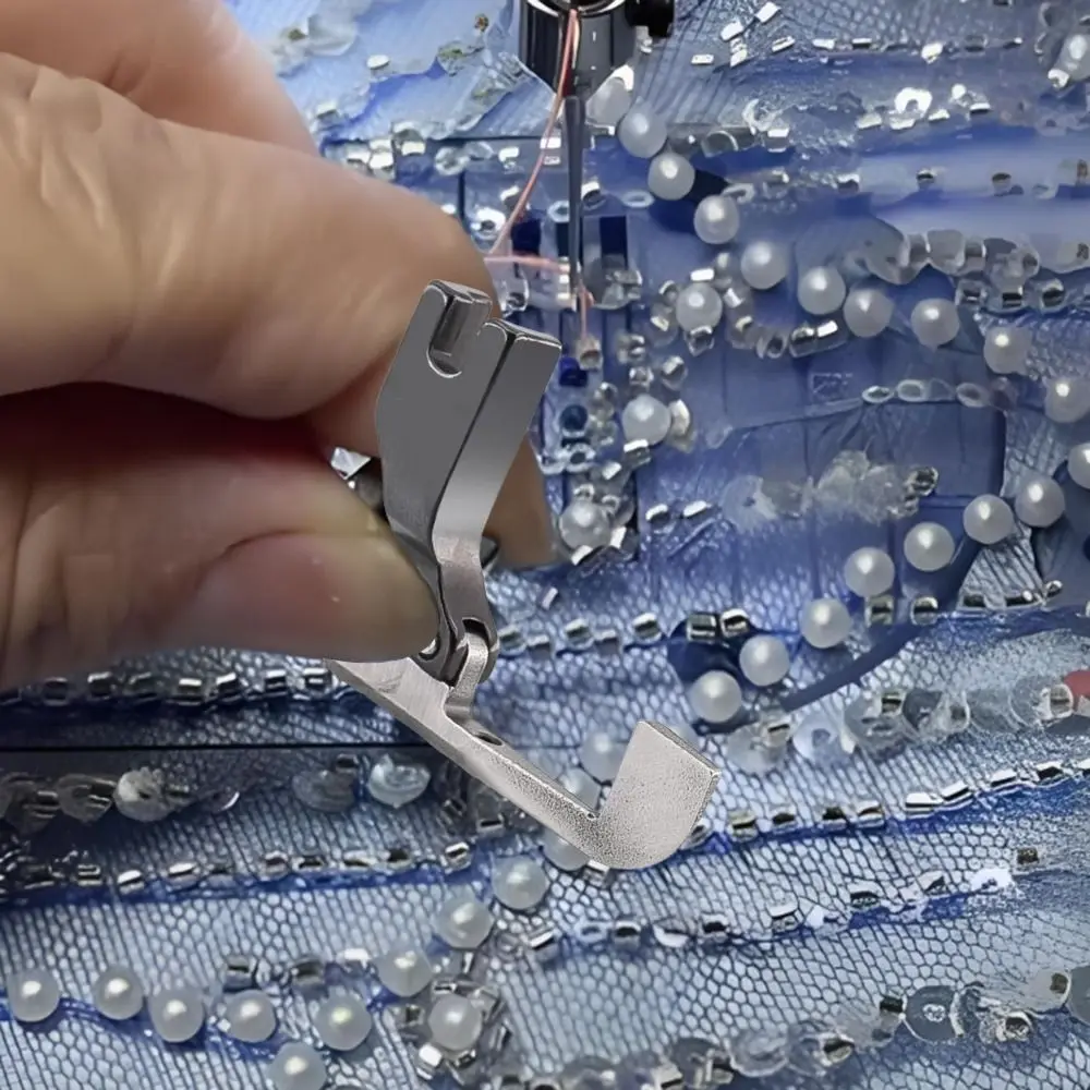 Steel Bead Sequin Special Presser Foot Easy to Use P369 Beads Fixed Press Foot Bead-free No Bead Tapping Fabric Presser Foot