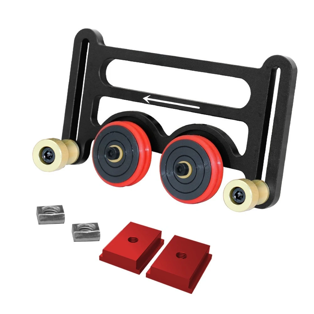 Multi-model Wood Press Roller Fit Table Band Saw Inverted Work Featherboard Timber Process Shock Absorb Stable Feed Fixture