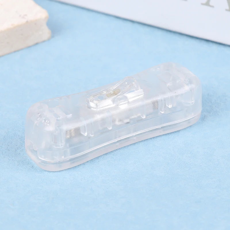 AC Power Cable Switch Connector 304 On Off Push Button Online White/Black/Transparent 220V Led Light Bulb Halfway Rocker