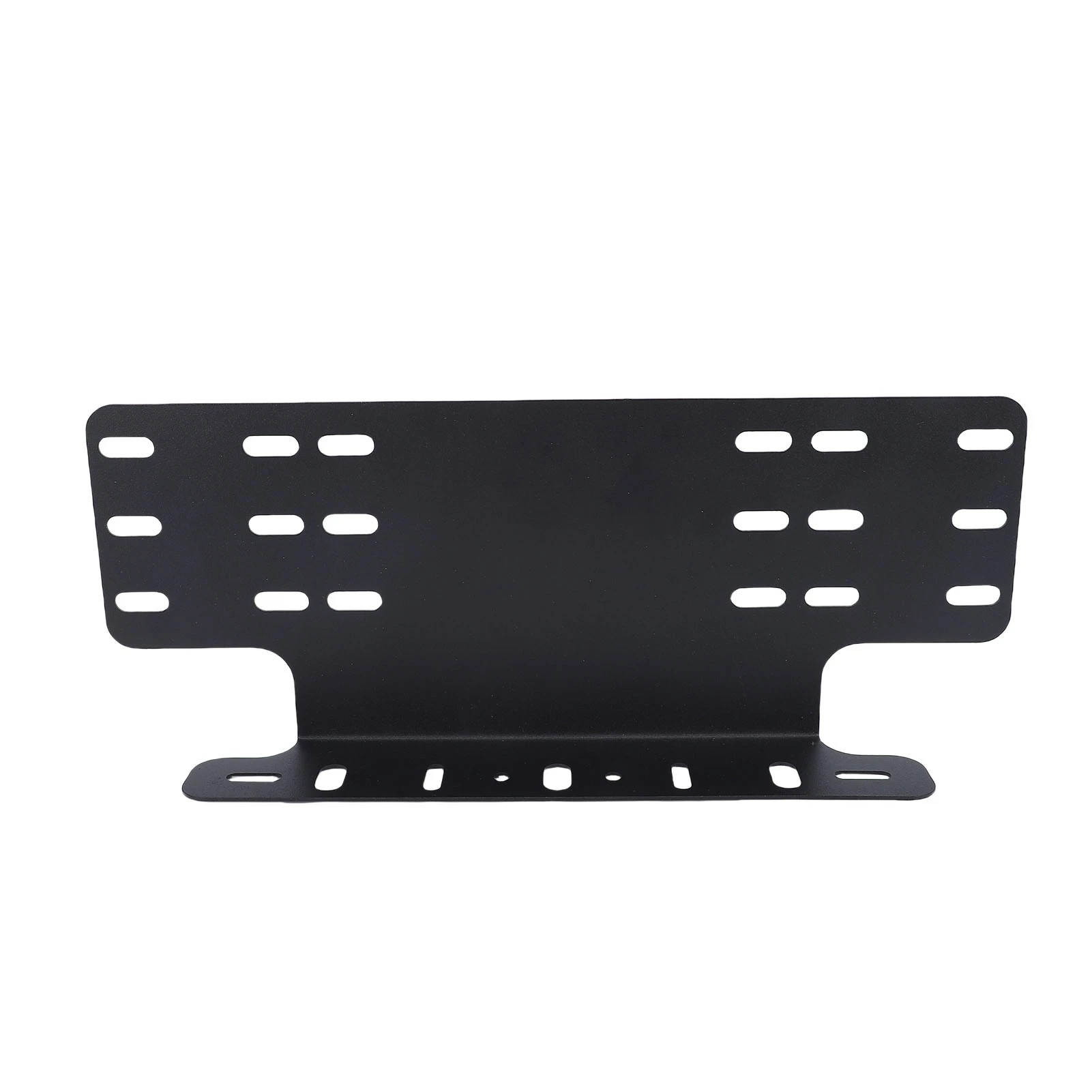 Kentekenplaat, zware stalen voorplaat, montagebeugel voor off-road LED-werklamp, verlichtingsbalk, zwart