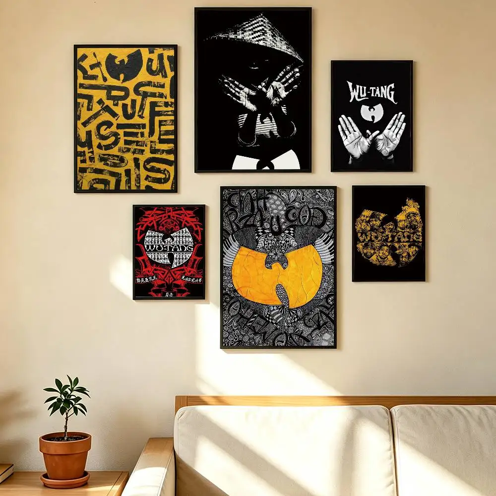 Wu-Tang Wu T-Tang C-Clan Ultra Poster High Quality Dorm Living Room Aesthetic Wall Decoration Painting Stickers Gift