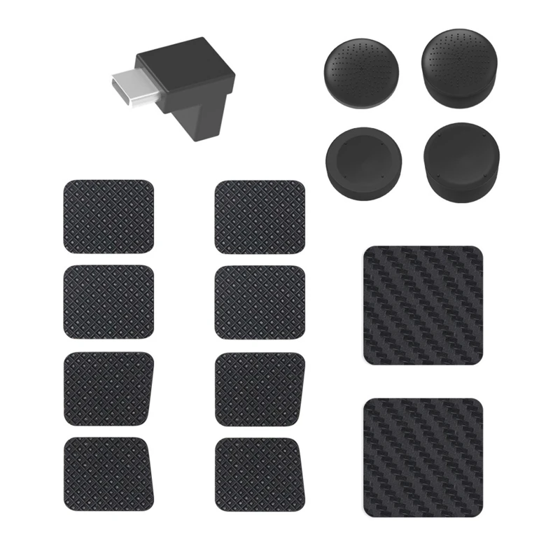 For Steam Deck Trackpad Sticker Silicone Thumbstick with Connector For Steam Deck Console Anti-dust Protection Set