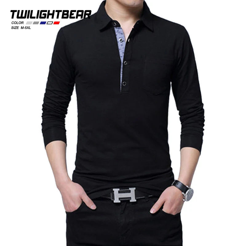 

Новинка, 5XL, Мужская рубашка поло с длинным рукавом, Мужская Весенняя тонкая хлопковая однотонная Повседневная рубашка поло, мужские футболки, рубашки для грузовиков, AY1189