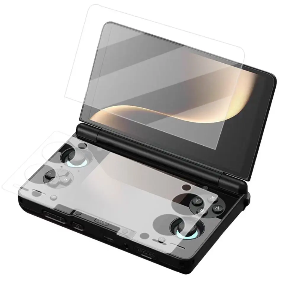 HD Tempered Glass 9H Full Screen Screen Protector Flip Dual Screen Anti Scratch Protective Film for AYN THOR Game Console