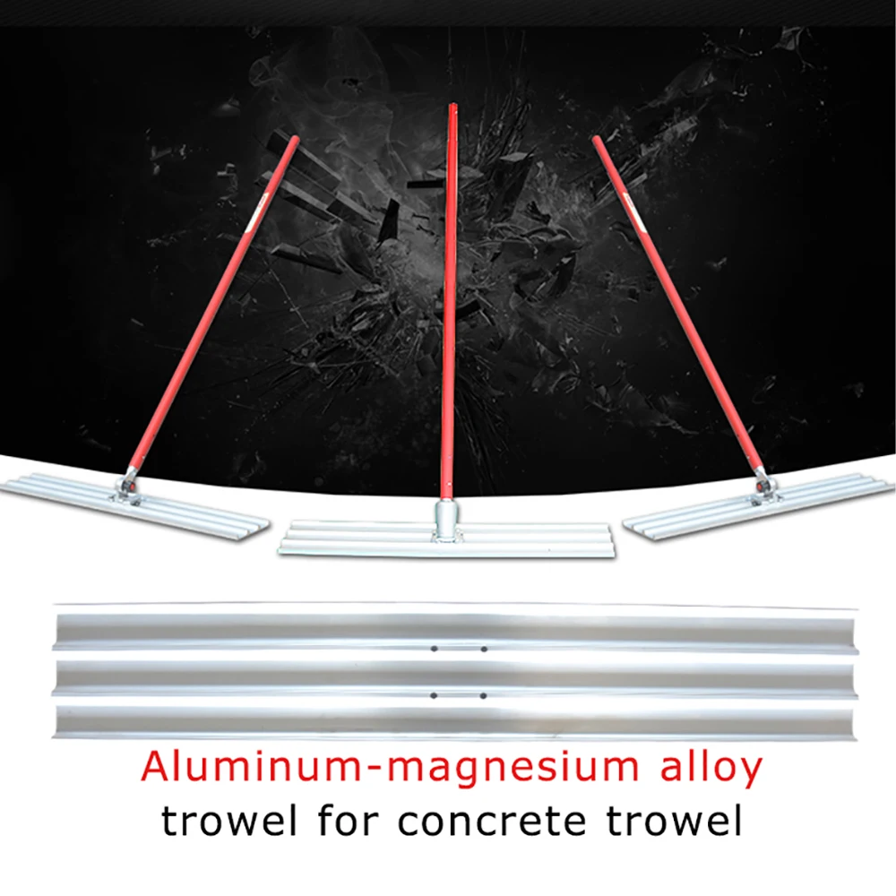 Concrete Leveling Machine Lengthened Manual Push-Pull Leveling Cement Road Leveling Machine Manganese Steel Trowel 100-120cm