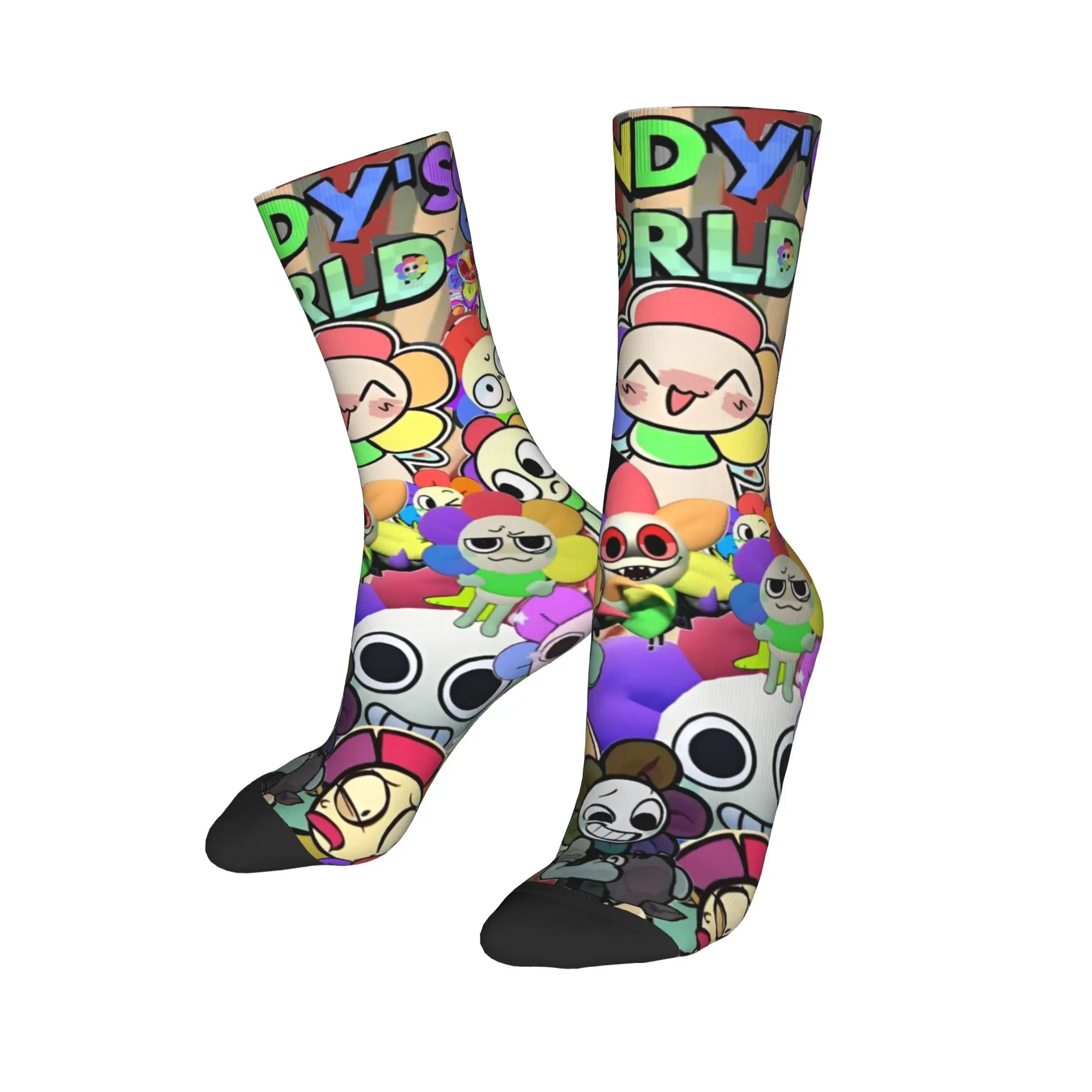 

Носки с героями мультфильмов Dandys World, мужские и женские повседневные носки в стиле Харадзюку, весна, лето, осень, зима, средние чулки-трубы, подарки