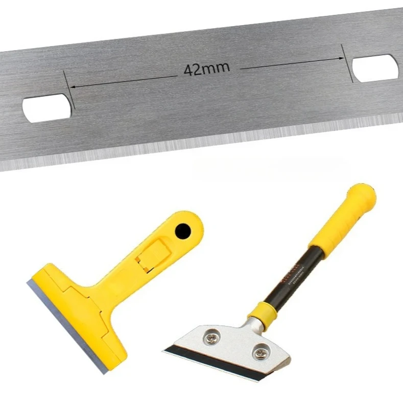 10pcs 100x18mm Sharp Refined Remove Stains Ceramic Glass Floors Cleaning Tools Accessories Metal Shovel Scraper Blade