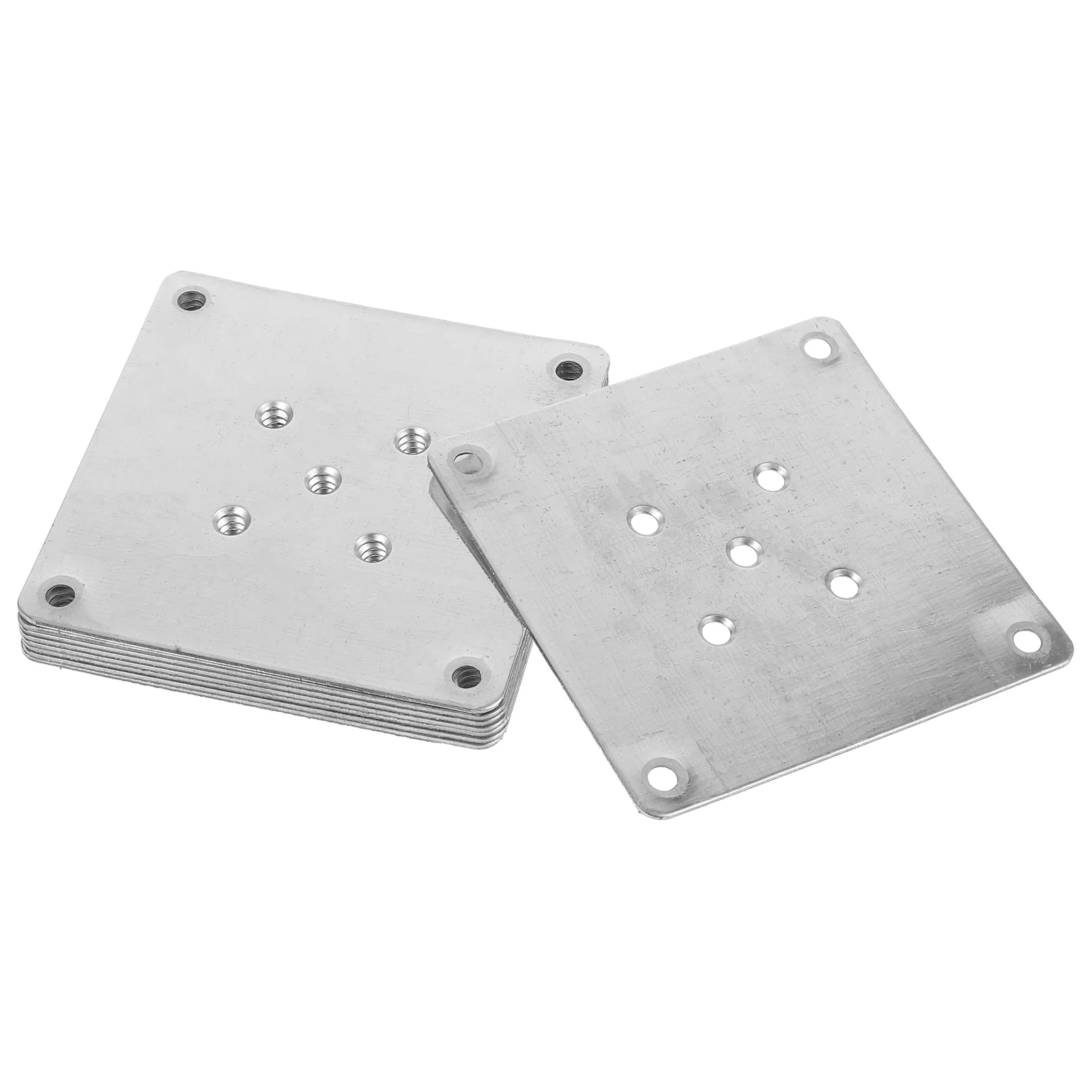 

8 Pcs Furniture Sofa Legs Thickened Metal Table Connection Fixing Piece Attachment Plates Mounting for Galvanized Seat