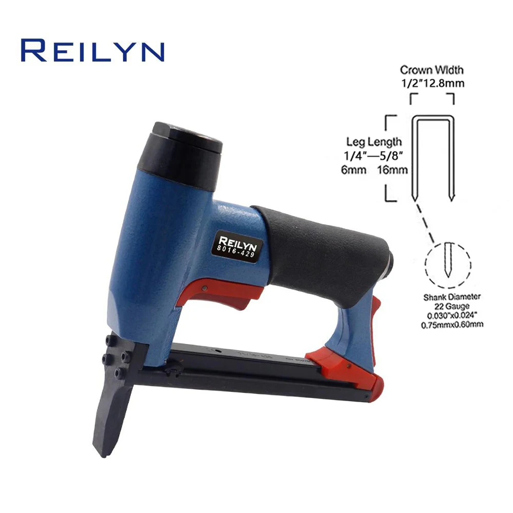 REILYN 21Ga 8016 Pneumatic Upholstery Stapler 1/2
