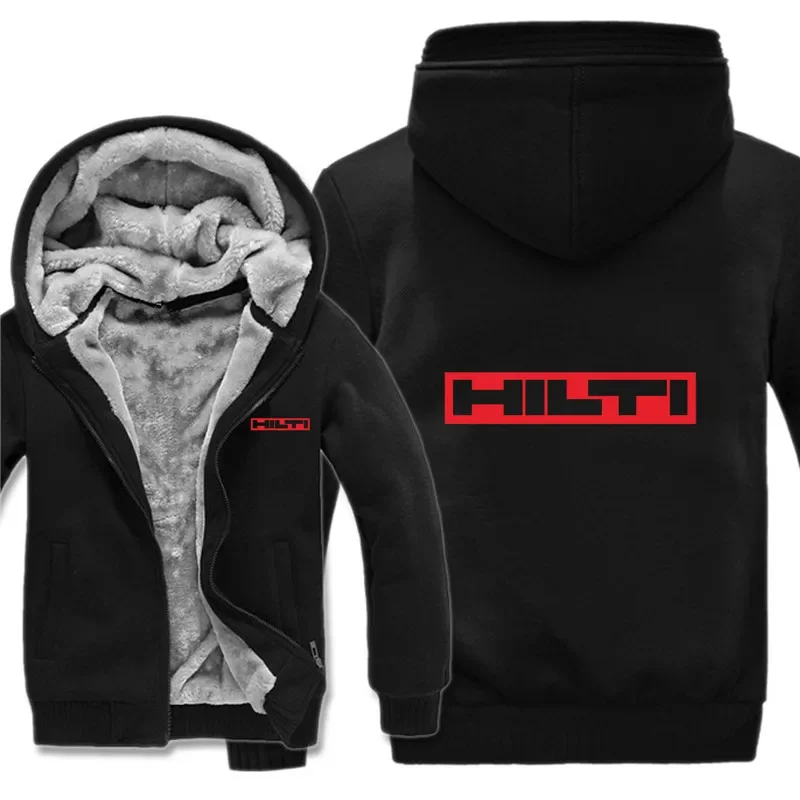 2024 Men new Winter Hilti Machine Hoodies Jacket Fashion Pullover Man Coat Wool Liner Fleece Hilti Tools Sweatshirts Coat